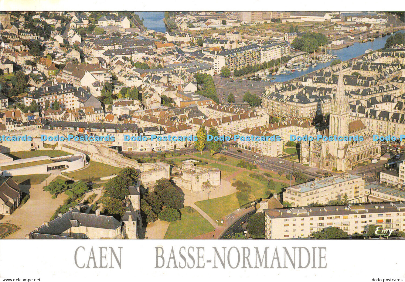 D061464 Caen. Basse Normandie. Calvados. Vue generale du chateau et du quartier