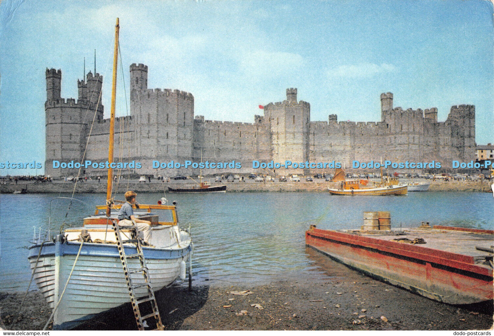 D072897 Caernarvonshire. Caernarvon Castle. J. Arthur Dixon