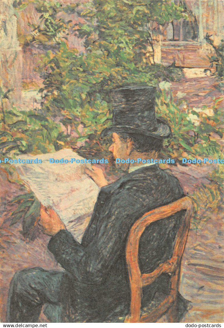 D084245 P057. Toulouse Lautrec. 1864 1901. Mr. Desire Dihau reading a newspaper.