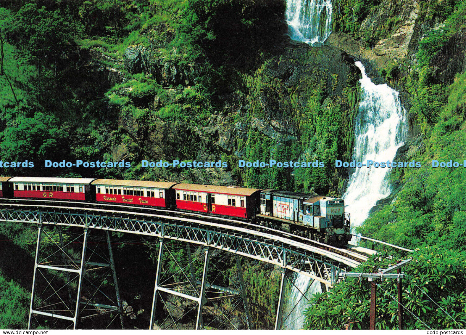 D092767 Kuranda. N. Q. Kuranda Train. Stony Creek Falls. Cairns Kuranda Railway