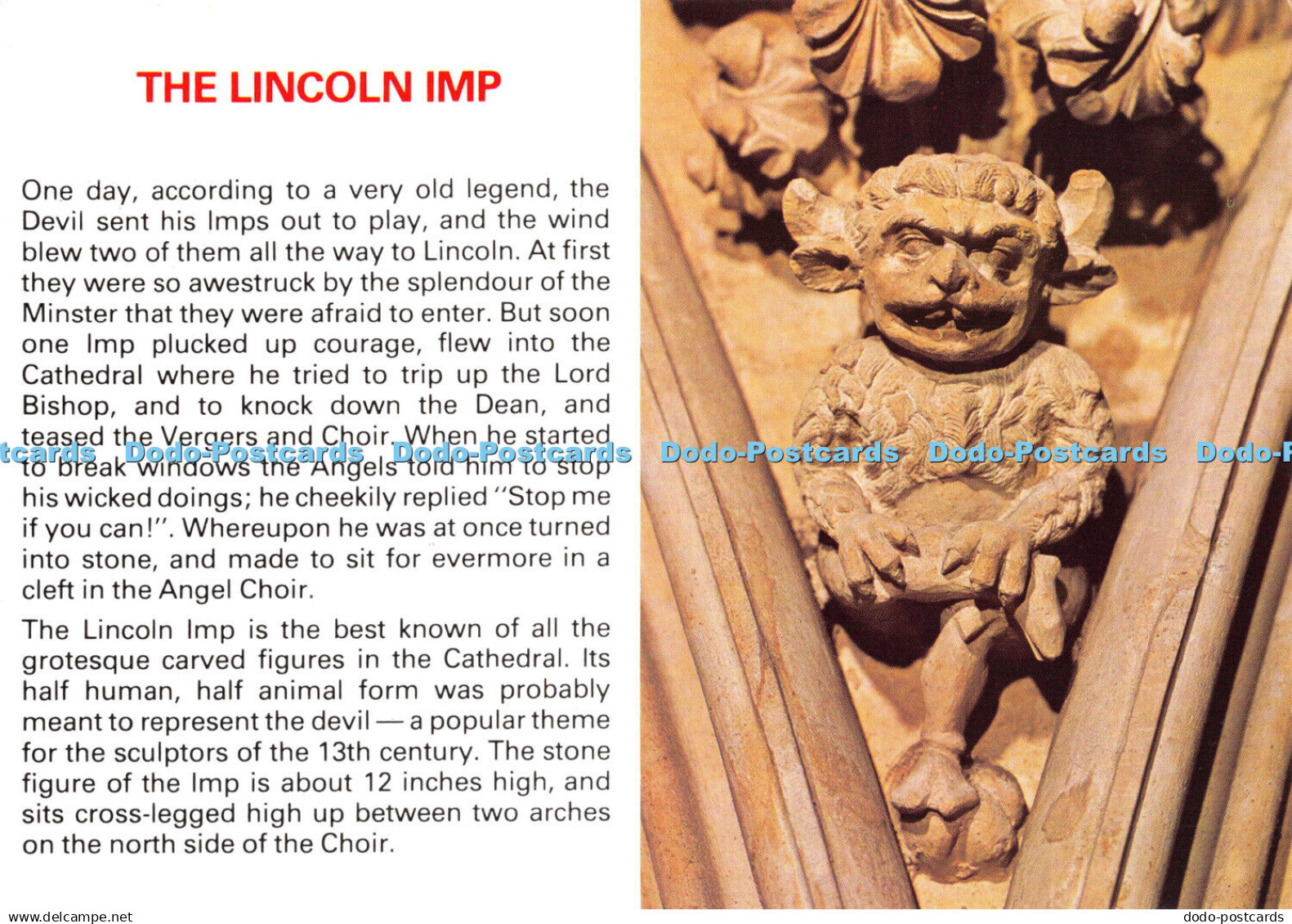 D095839 Lincoln Imp. Lincoln Minster Shop. Judges. C33396X