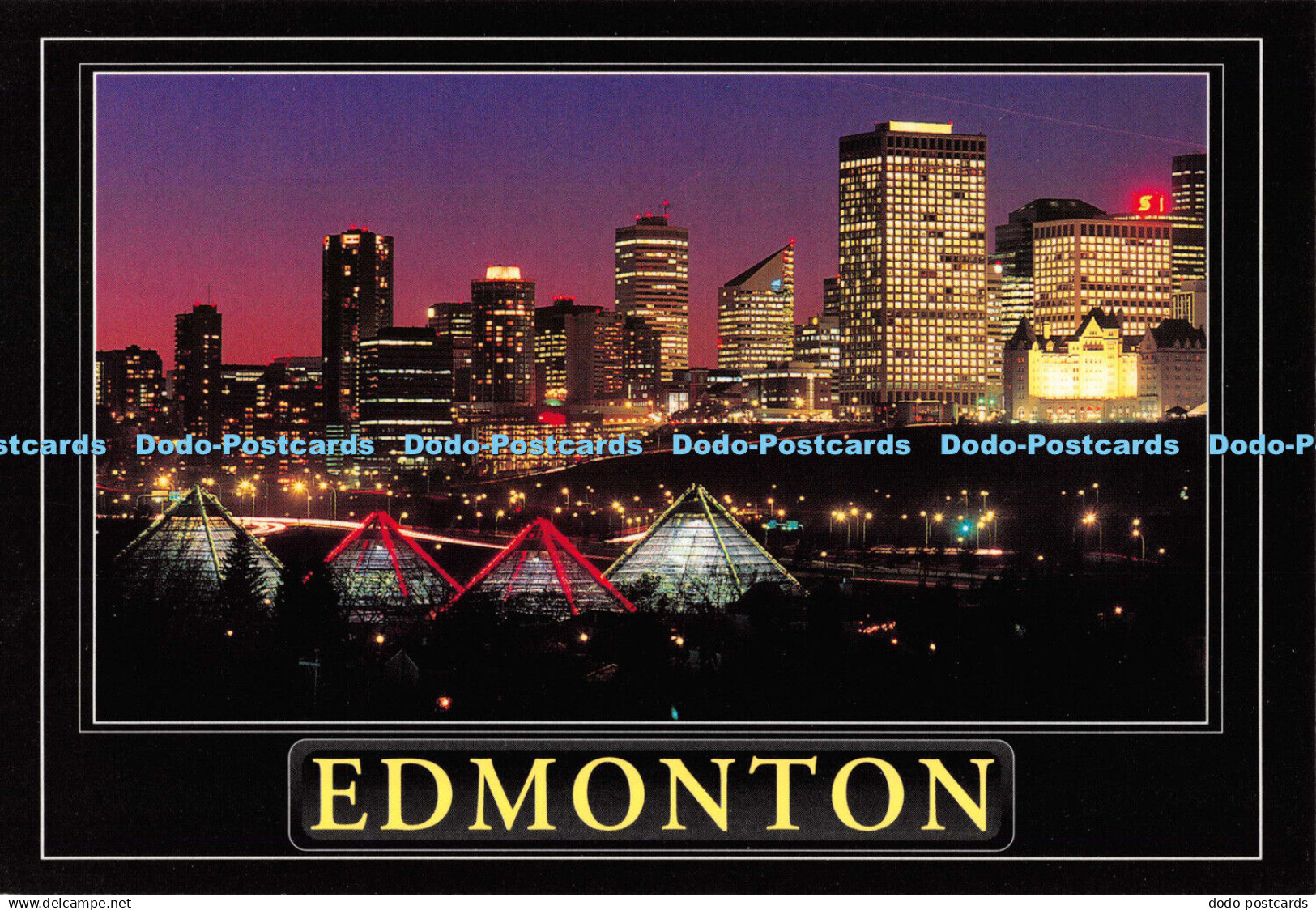 D096369 Canada. Alberta. Edmonton. Night Lights. Alberta Color Productions. R. K