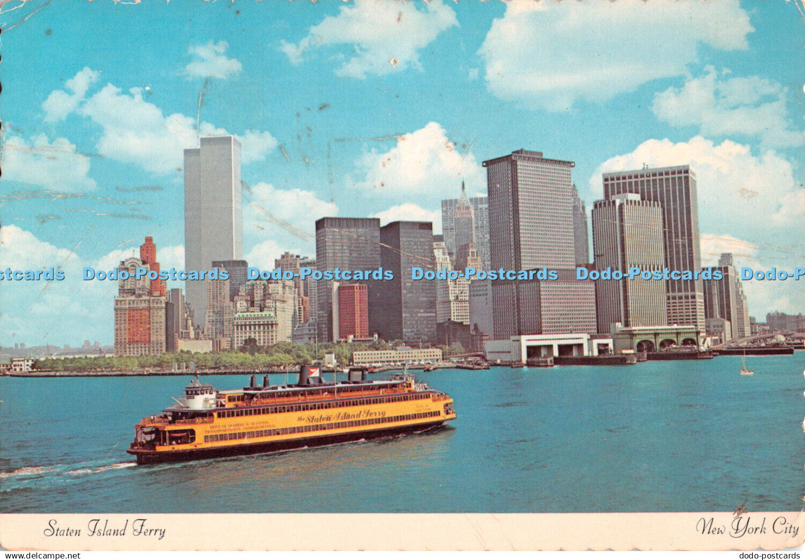 D103166 Staten Island Ferry. New York City. Vito J. Fossella. Manhattan Post Car