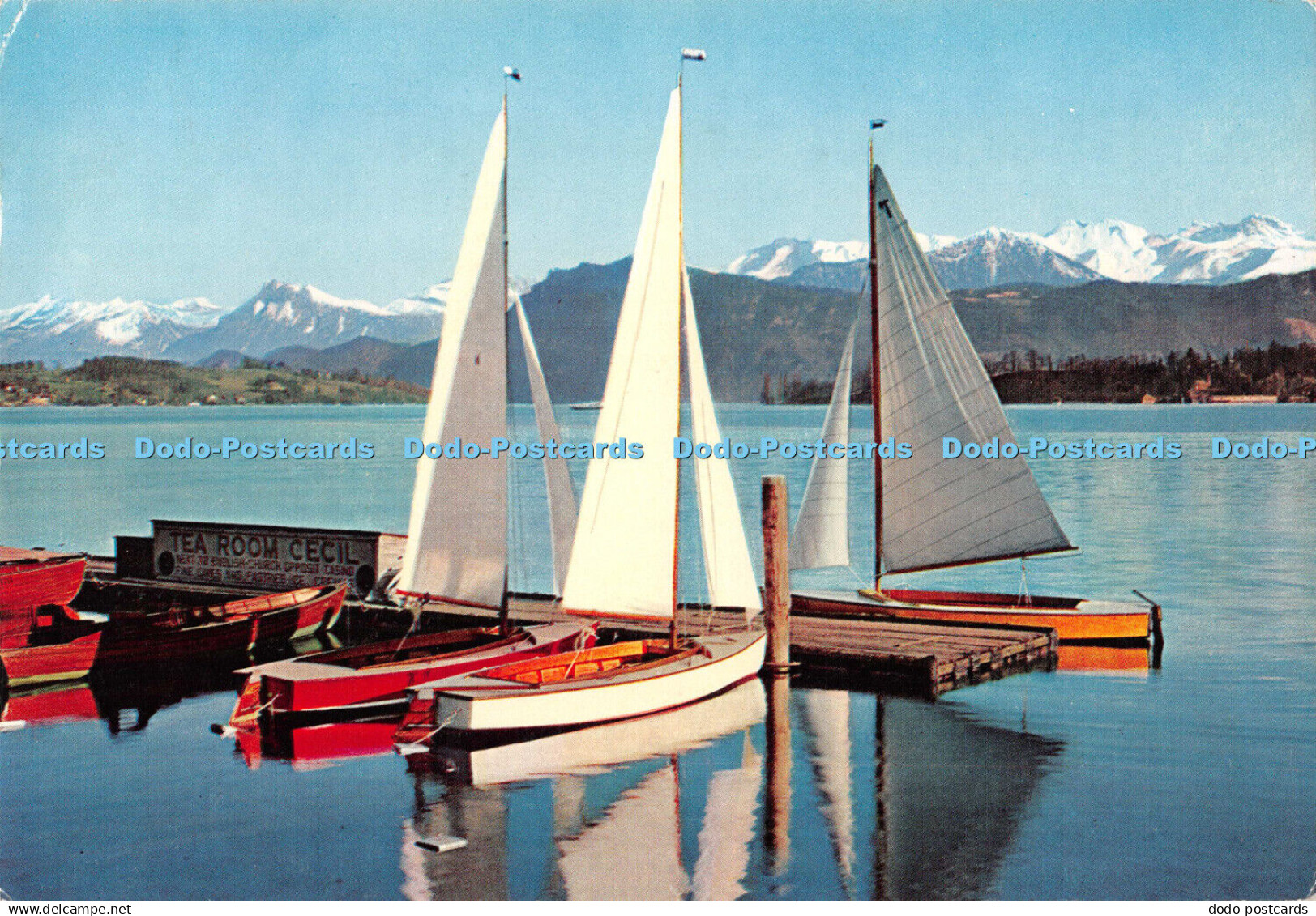 D105990 Lucerne. Lake Lucerne and Mountains. Franz Schneider. 1963