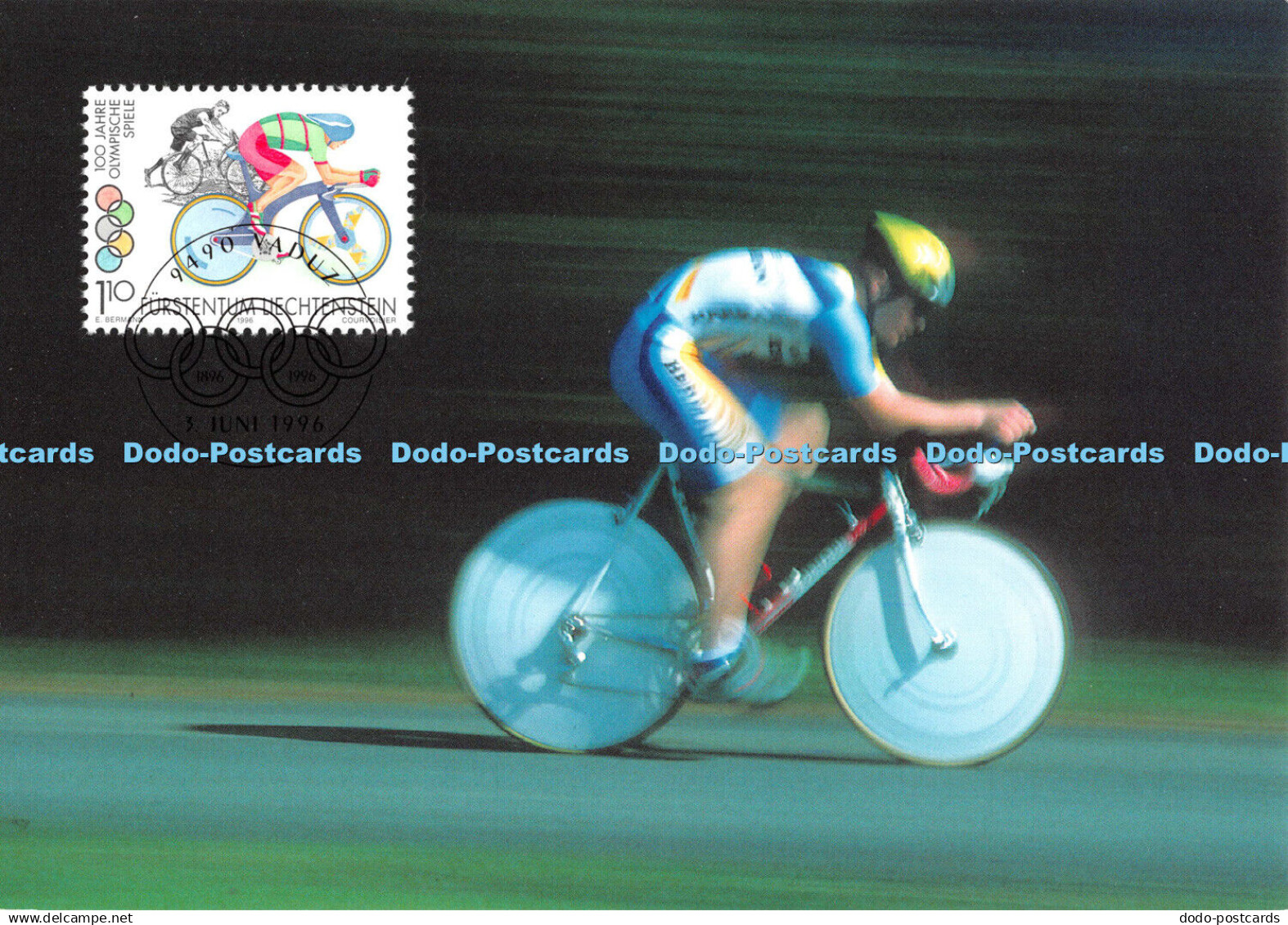 D110613 Liechtenstein. 1996. MK 141. Olympische Sommerspiele 1996 Atlanta. Einze