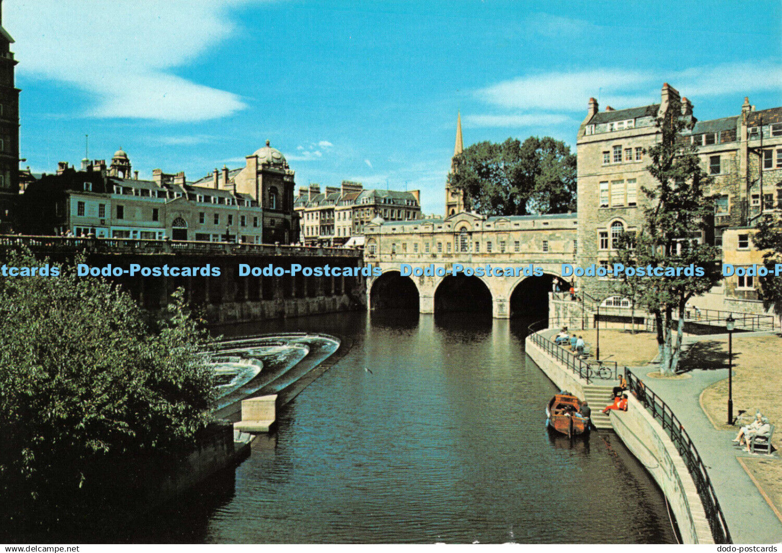 D111224 Bath. Avon. Pulteney Bridge and River Avon. Unichrome