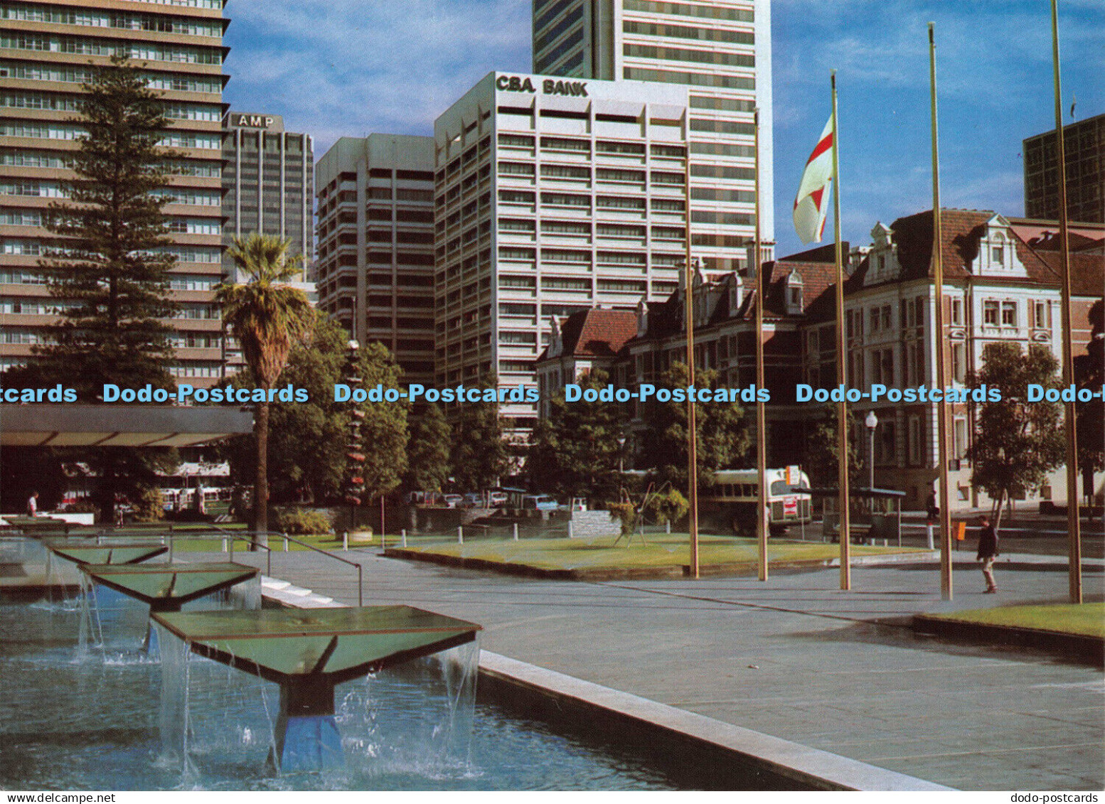 D111486 Perth. Western Australia. Perth Council House forecourt. looking to St.