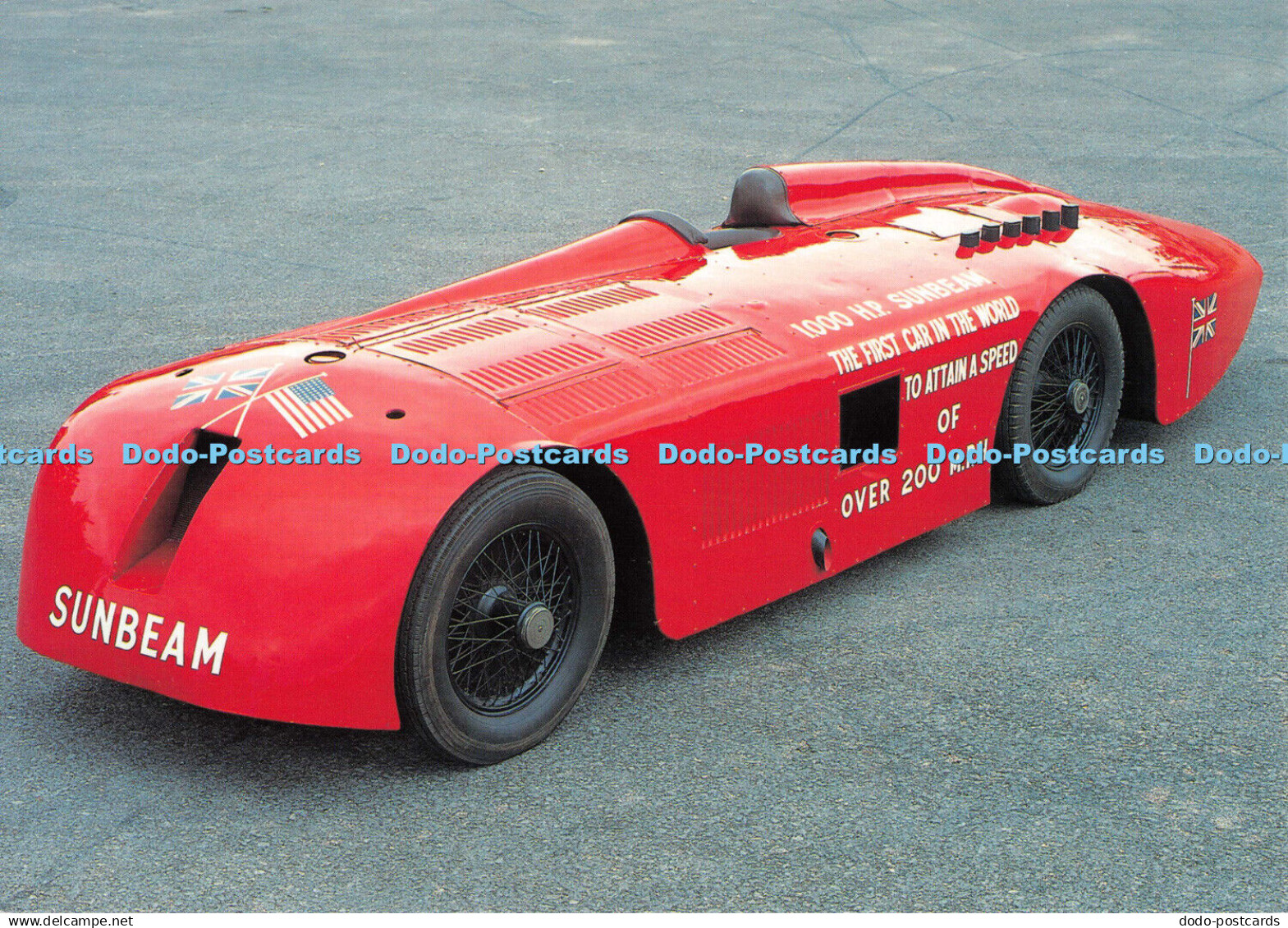 D111559 Sunbeam. Major Henry Segrave Took the Record at Daytona Beach. Beric Tem