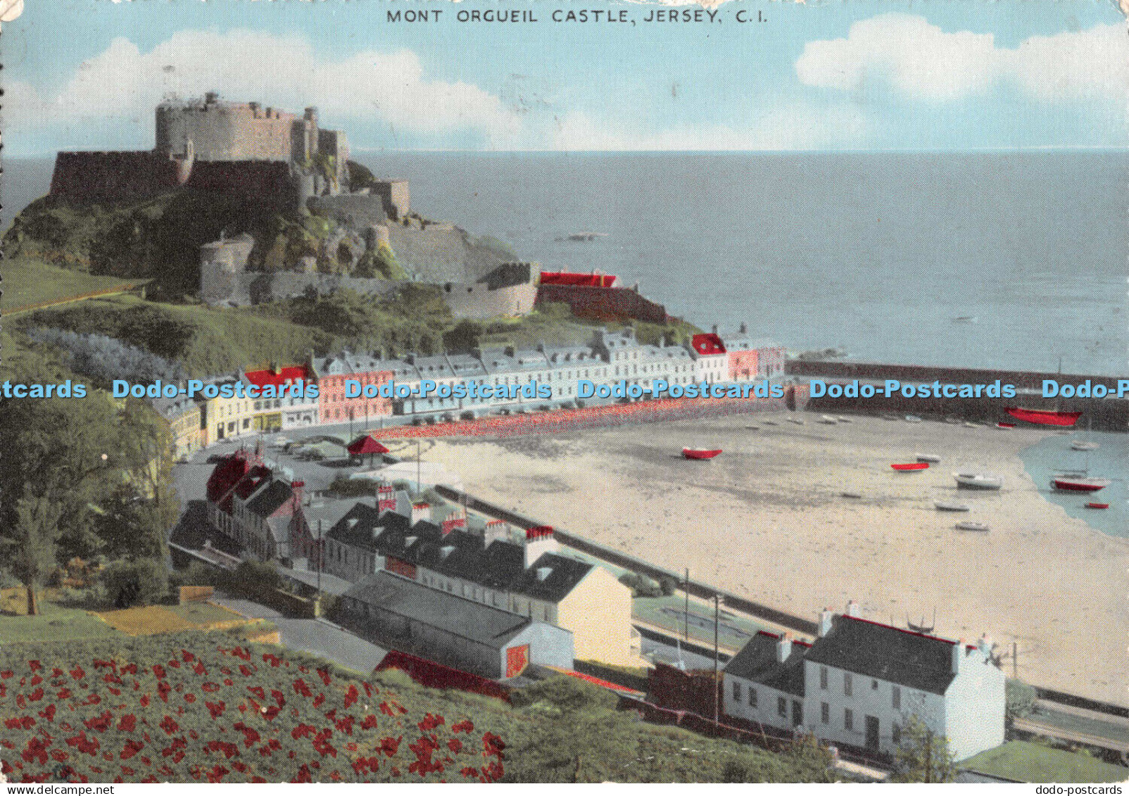 D117371 Mont Orgueil Castle. Jersey. C. I. Jersey Premier. Premier Printers. 195