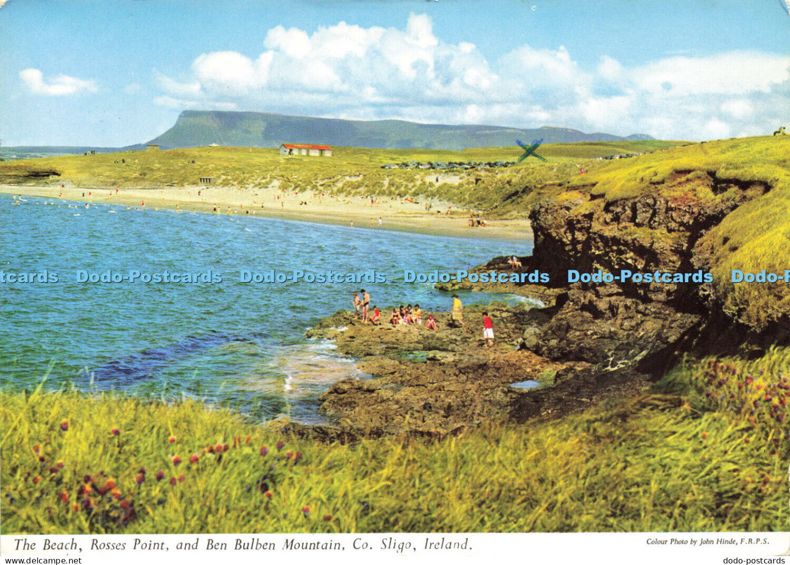 D144023 Beach. Rosses Point and Ben Bulben Mountain. Co. Sligo. Ireland. Hinde.