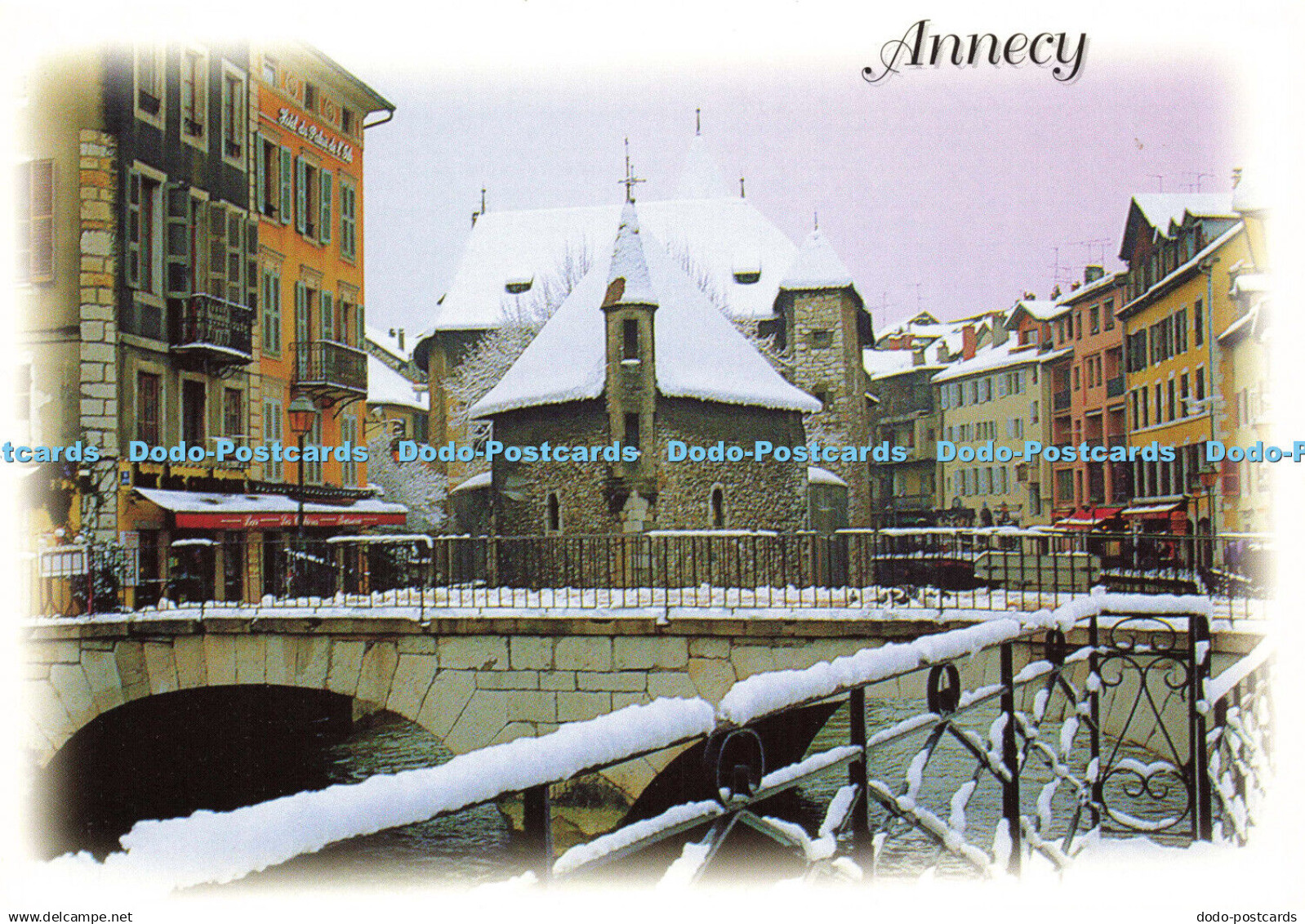 D144744 Annecy. 1454. Le Viel Annecy lhiver. Le Palais de lIsle. Rossat Mignod.