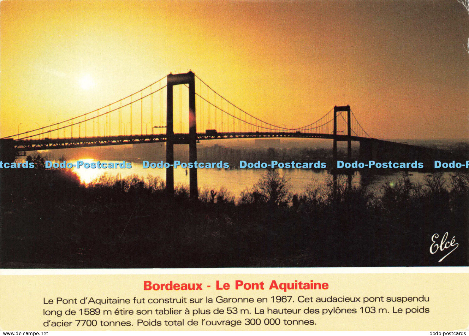 D145310 Bordeaux. Le Pont Aquitaine. N 5185. Elce. 1989