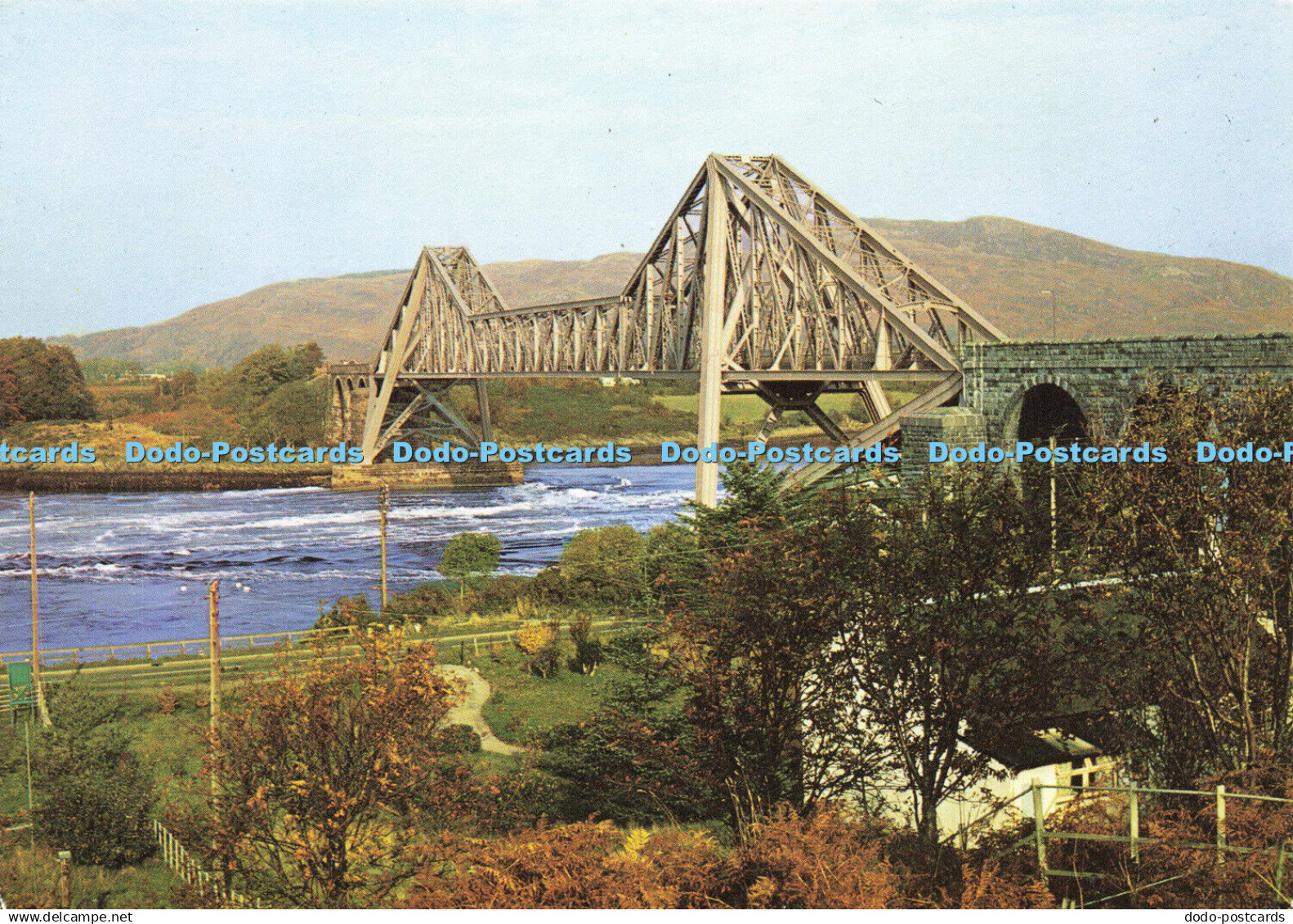 D146000 Connel Bridge and Falls of Lora. Argyllshire. Dixon