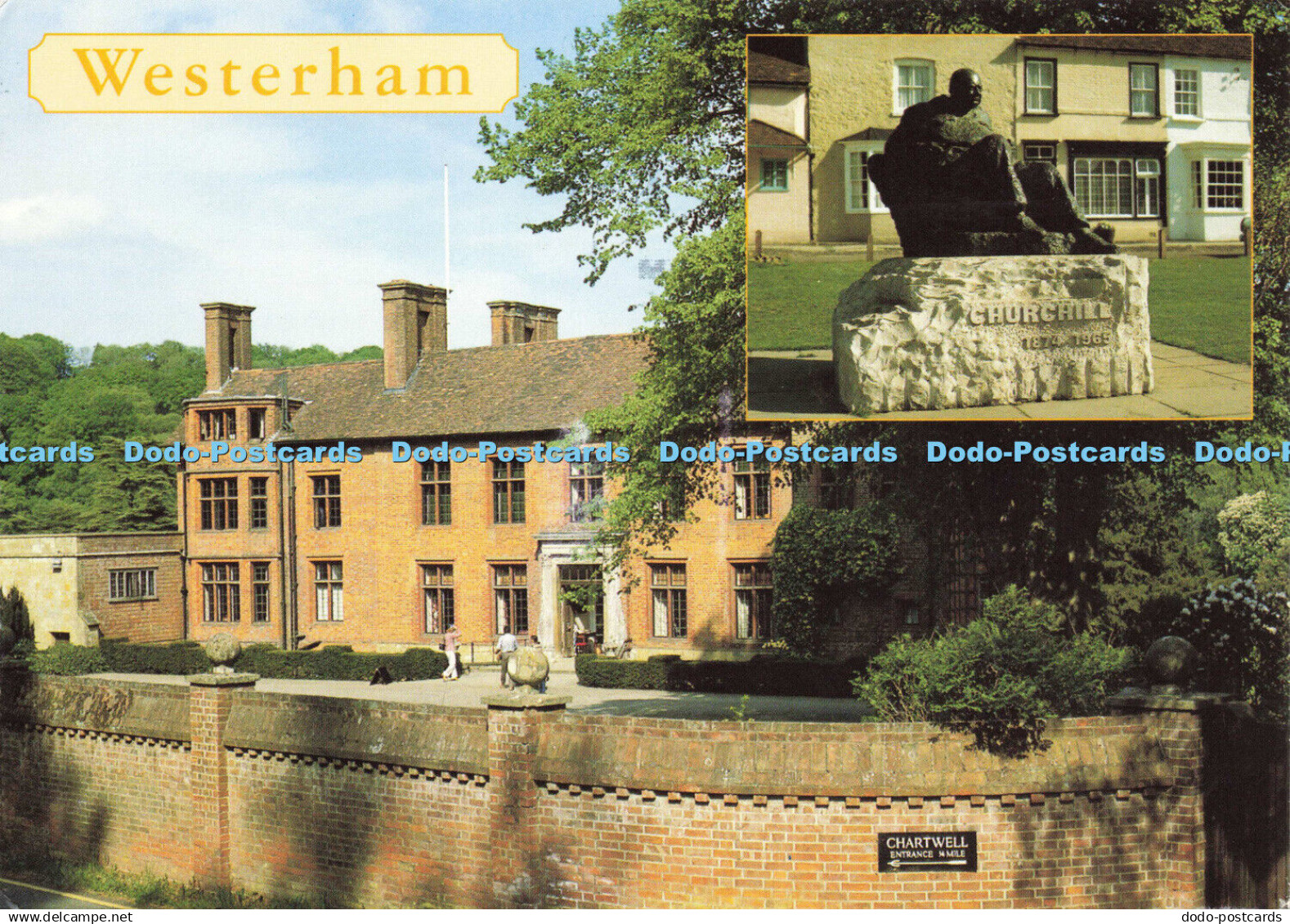 D147496 Westerham. Churchill Statue and Chartwell. Judges. C. 17293