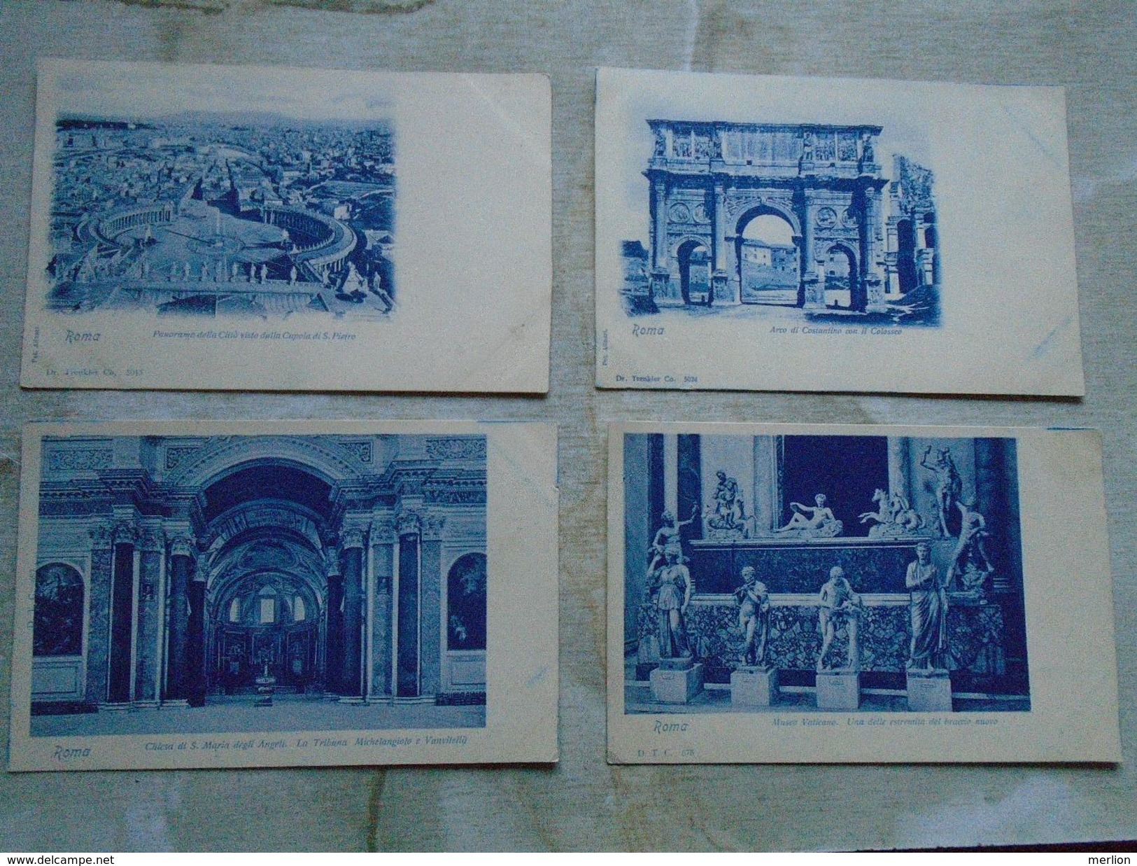 D147898  Italia  ROMA  - 4 postcards  ca 1898