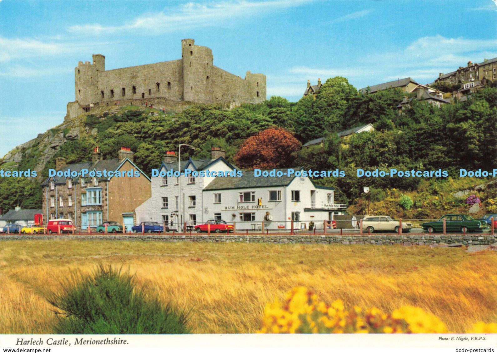 D148818 Merionethshire. Harlech Castle. John Hinde. E. Nagele