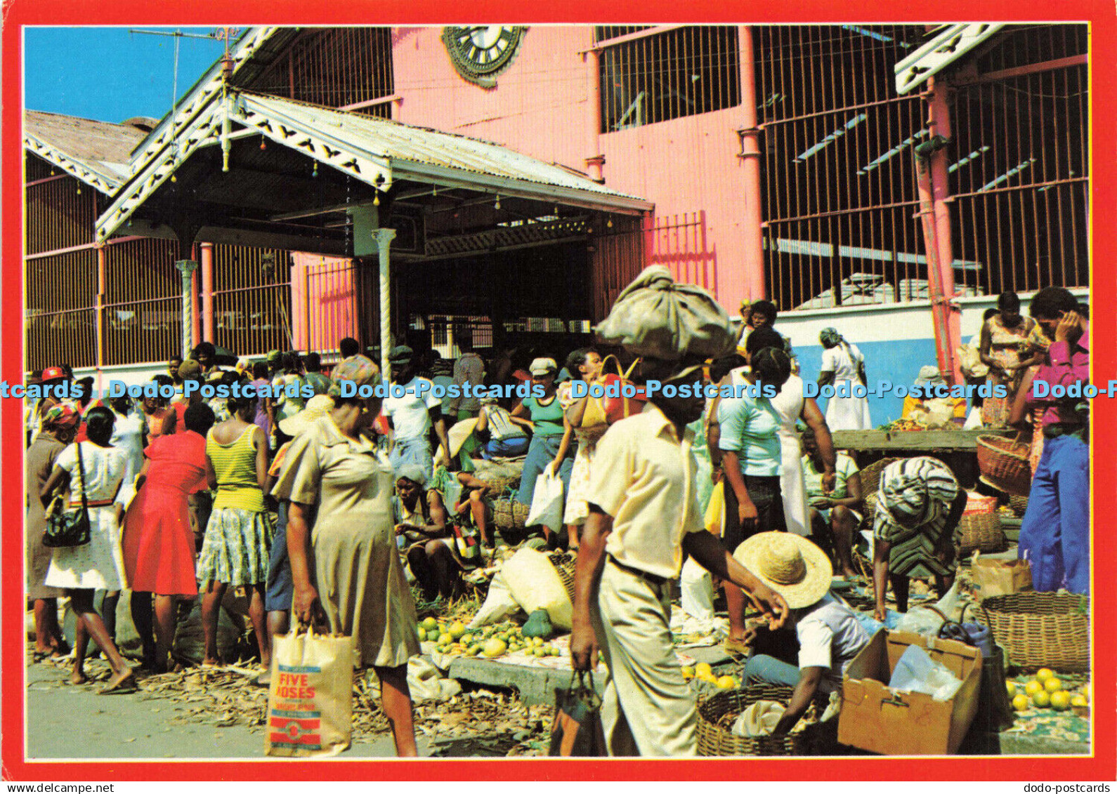 D149430 Castries Market. Plastichrome. Noah Arkade. Bob Glander