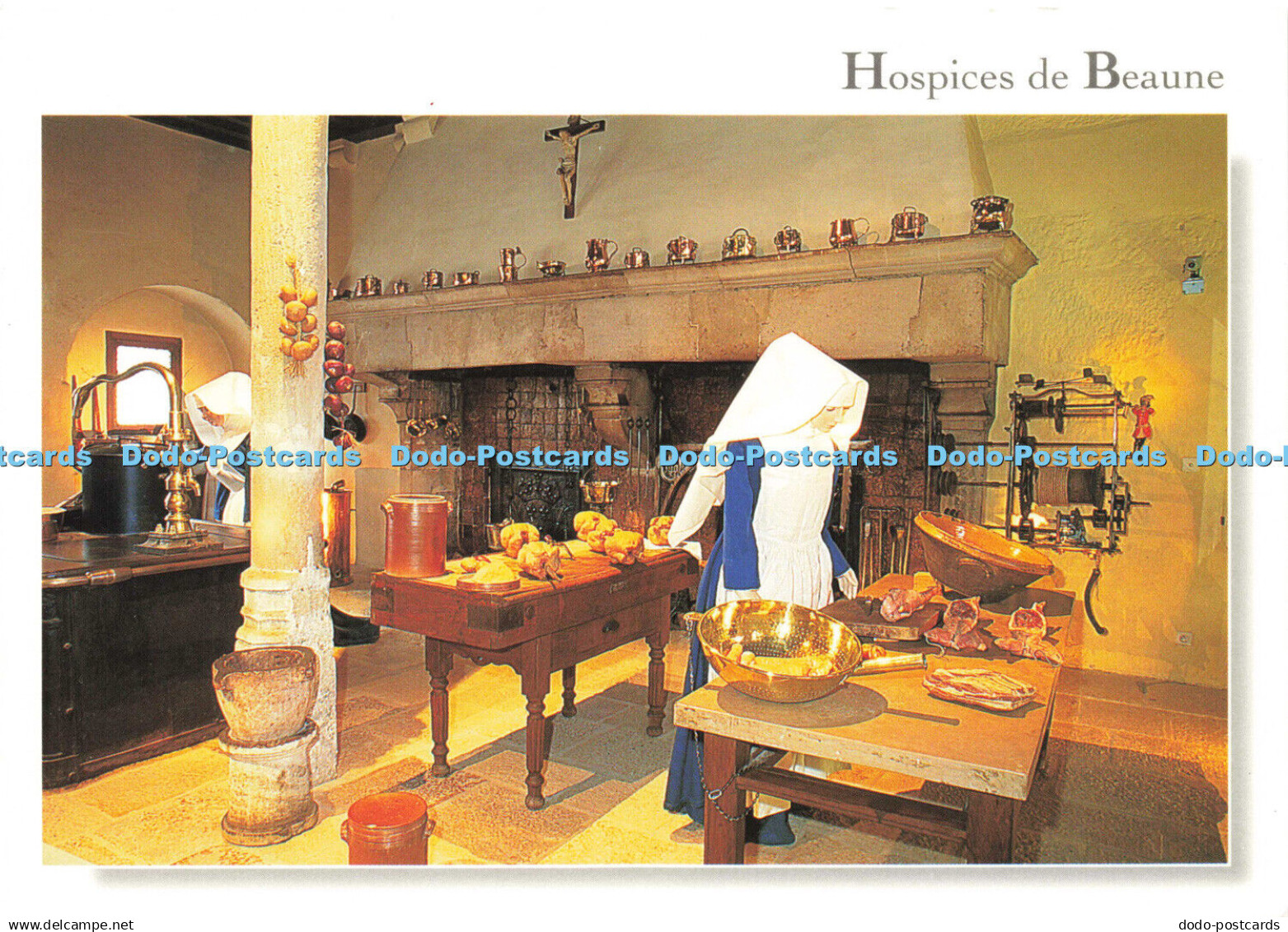 D150798 Hospices de Beaune. The Kitchen. L Hotel Dieu de Beaune. Combier. Lyonel