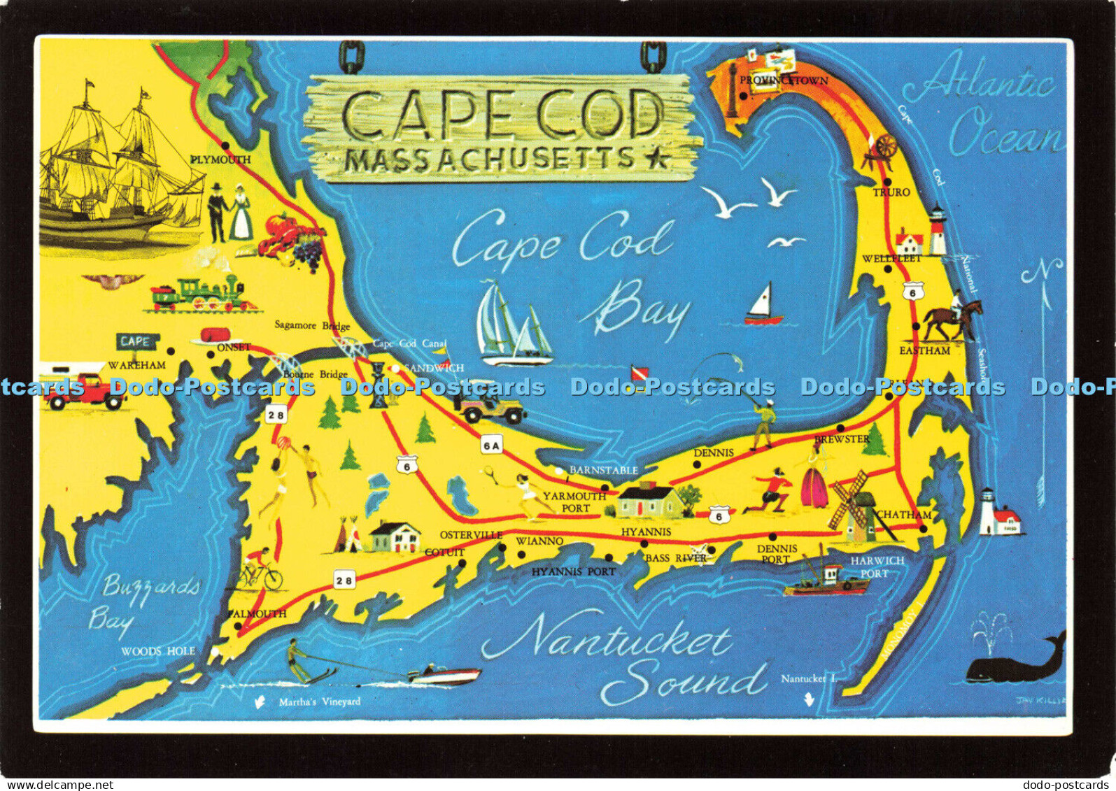 D164396 Cape Cod. Massachusetts. South Cape Distributors. Plastichrome