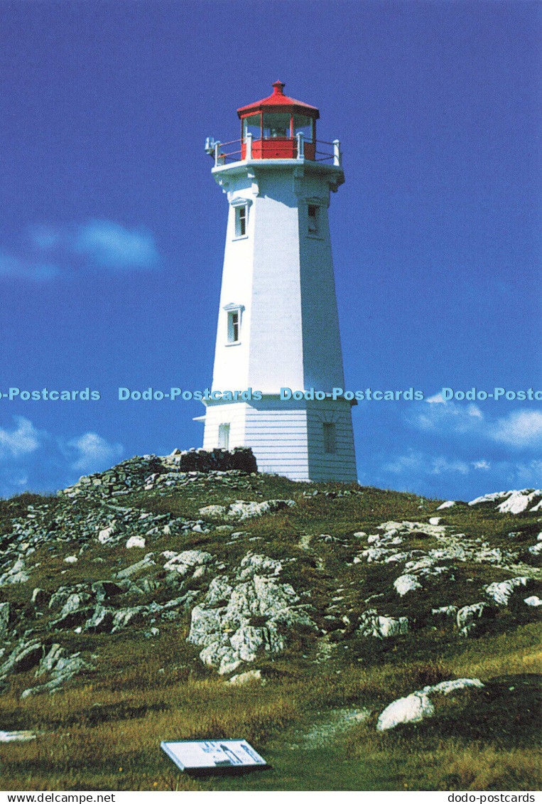 D167764 N. S. Lighthouse at Louisbourg. Cape Breton. City Printers. Cape Breton