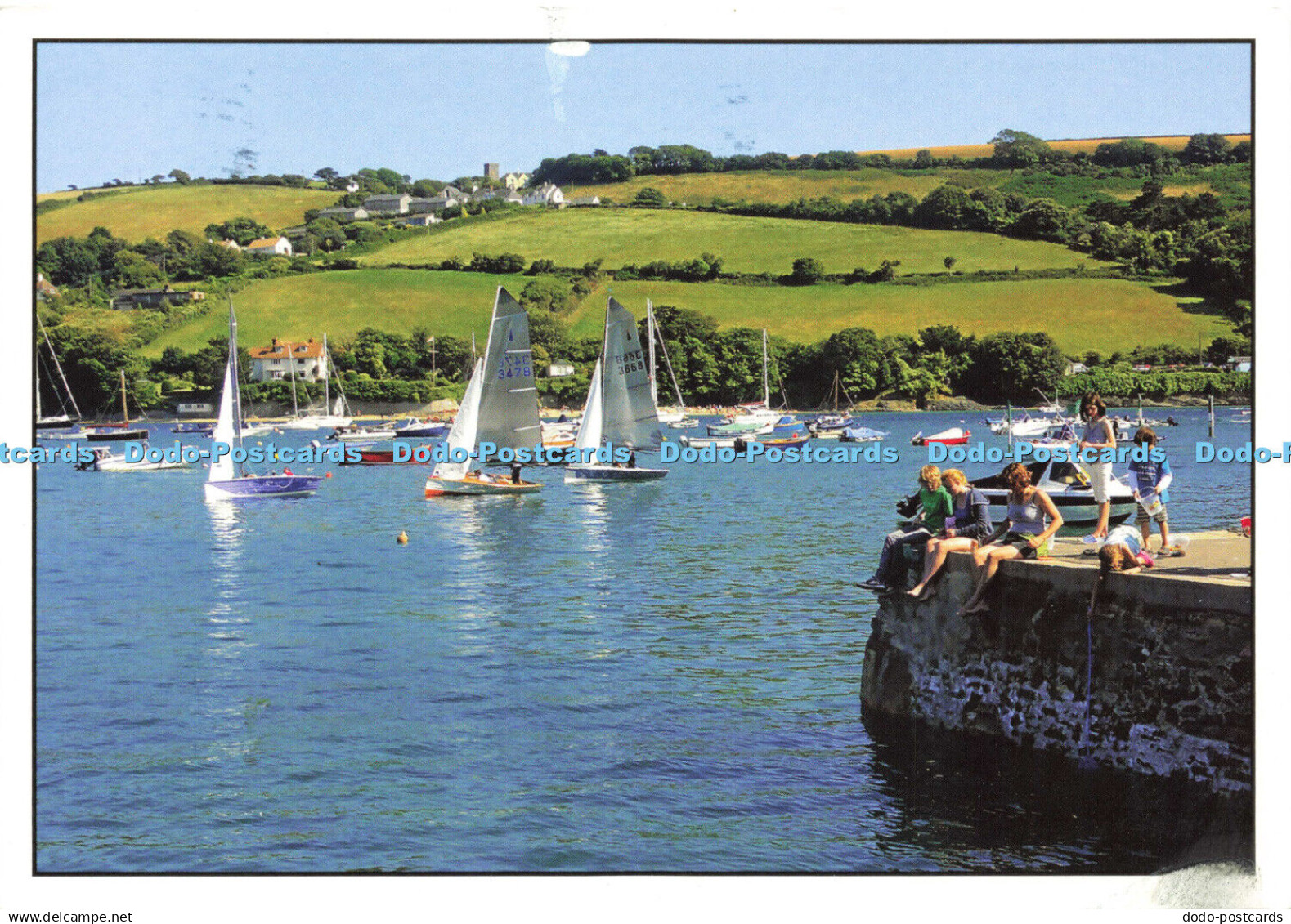 D178259 Salcombe. Devon. A Typical Devon Scene in the Summer Months. with Holida