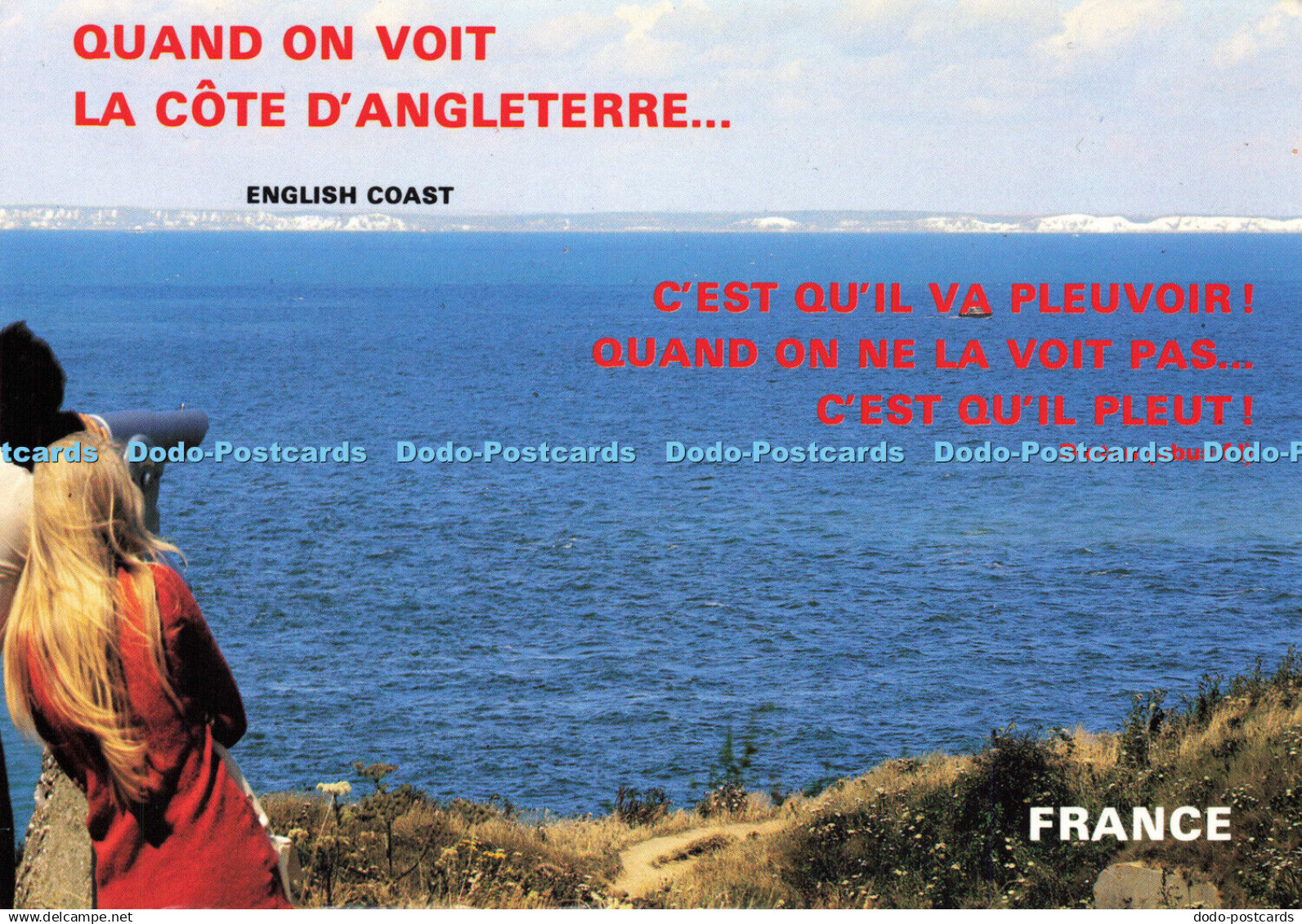 D182280 France. English Coast Seen From France. Mage