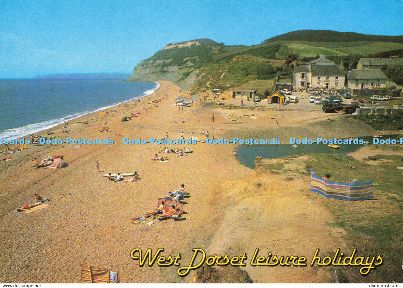 D183307 Dorset. Chideock. Seatown. Golden Cap. West Dorset Leisure Holidays. J.