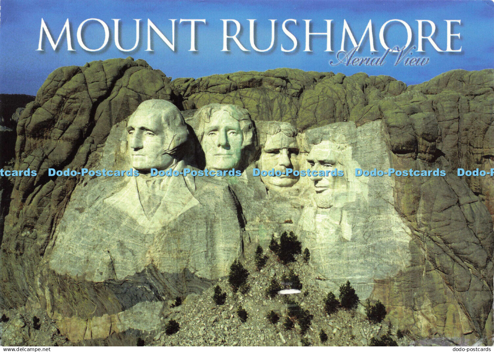 D184435 South Dakota. Black Hills. Mount Rushmore. Aerial View. Presidents Georg