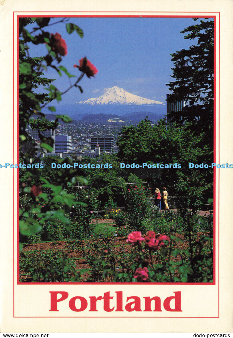 D186213 Portland. Oregon. Mount Hood and the Heart of Downtown Portland. Washing