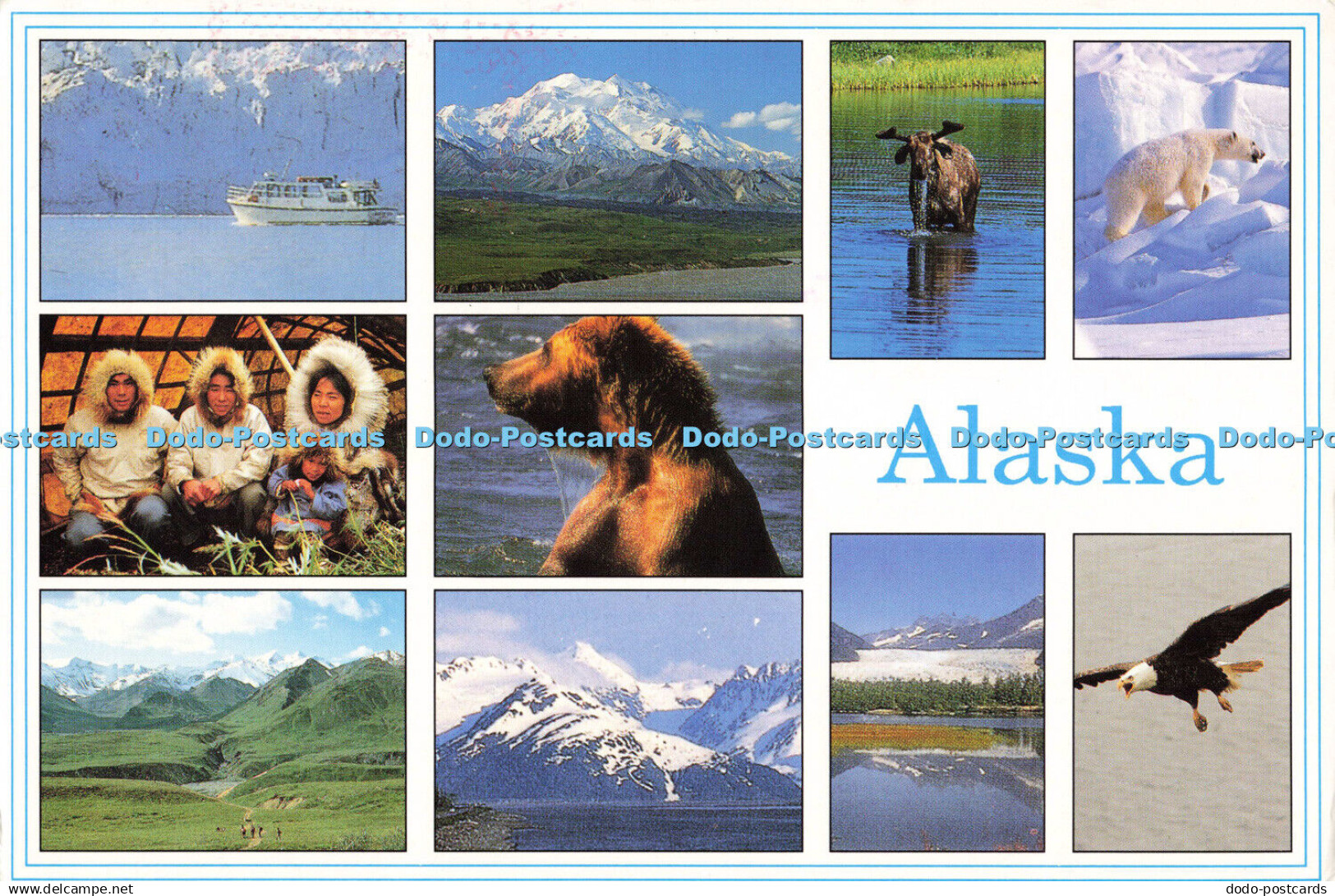 D188051 Alaska. J. and H. Sales Anchorage. Alaska Joe. Multi View. 1992