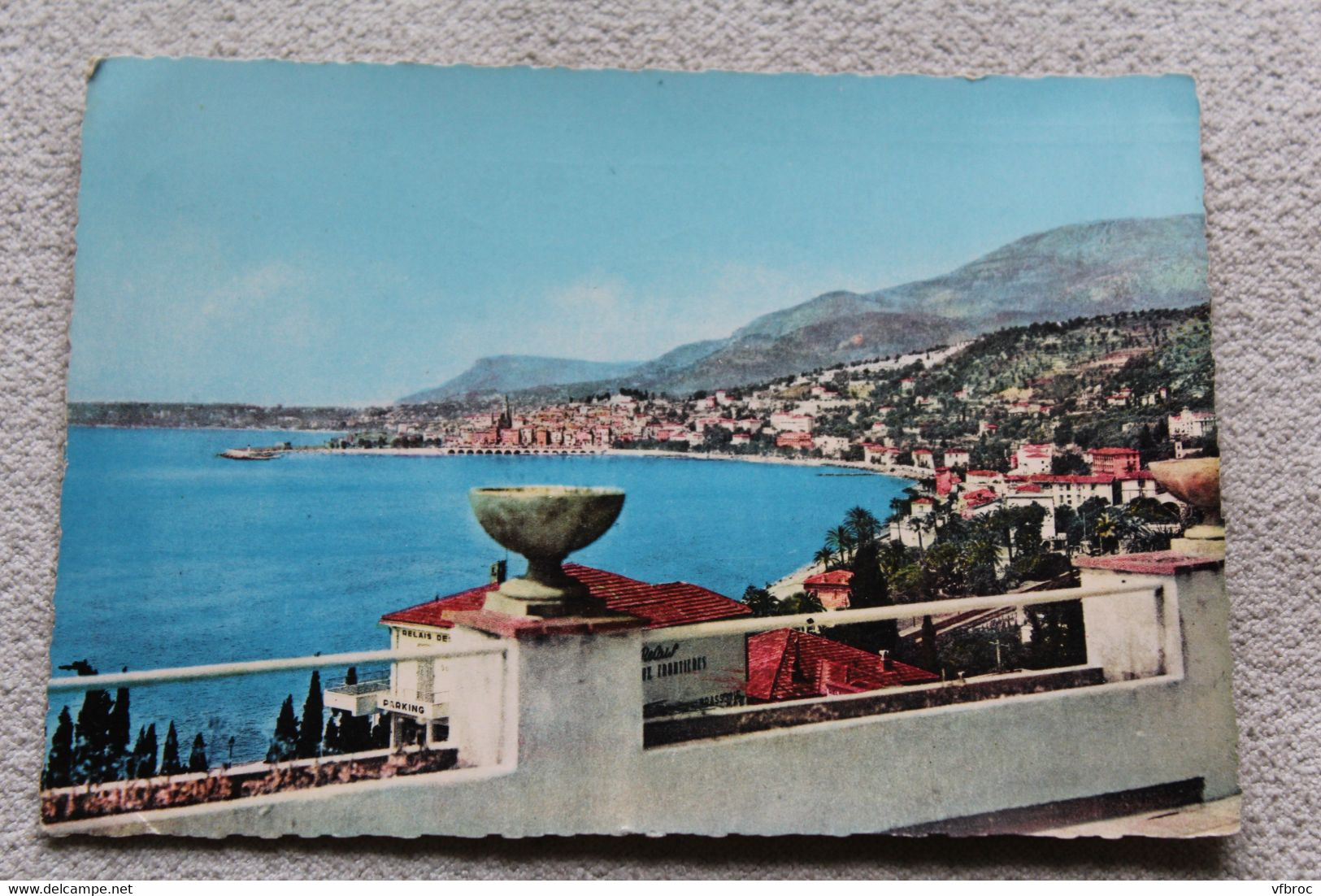 D279, Cpm 1962, Menton, vue générale sur Menton et le cap Martin, Alpes maritimes 06