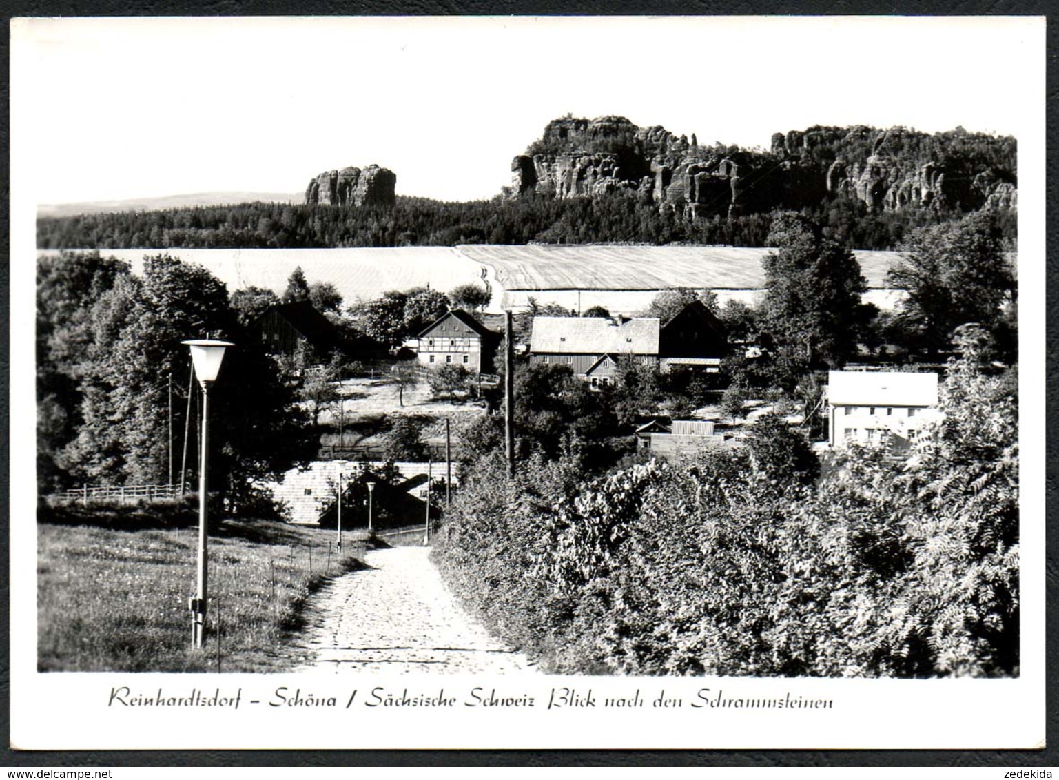 D3306 - Reinhardtsdorf Schöna Sächsische Schweiz Schrammsteine - Foto Hering