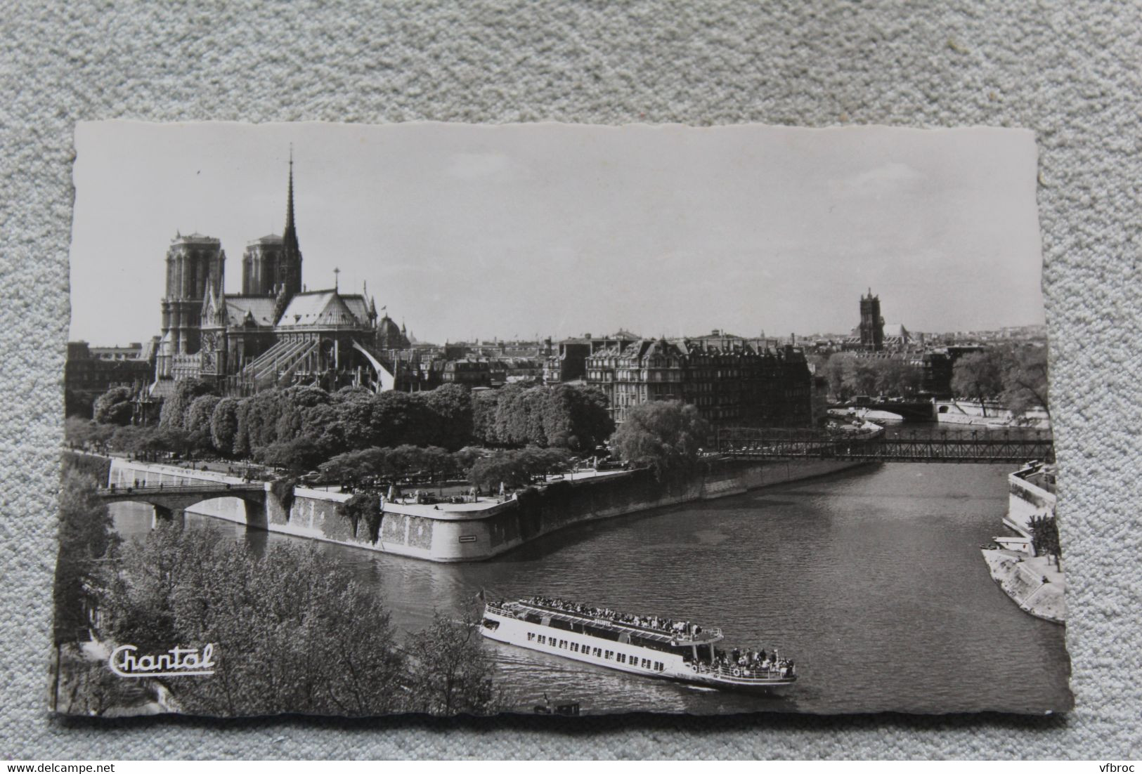 D510, Cpsm, Paris 75, Notre Dame et jardins de l'Archevêché