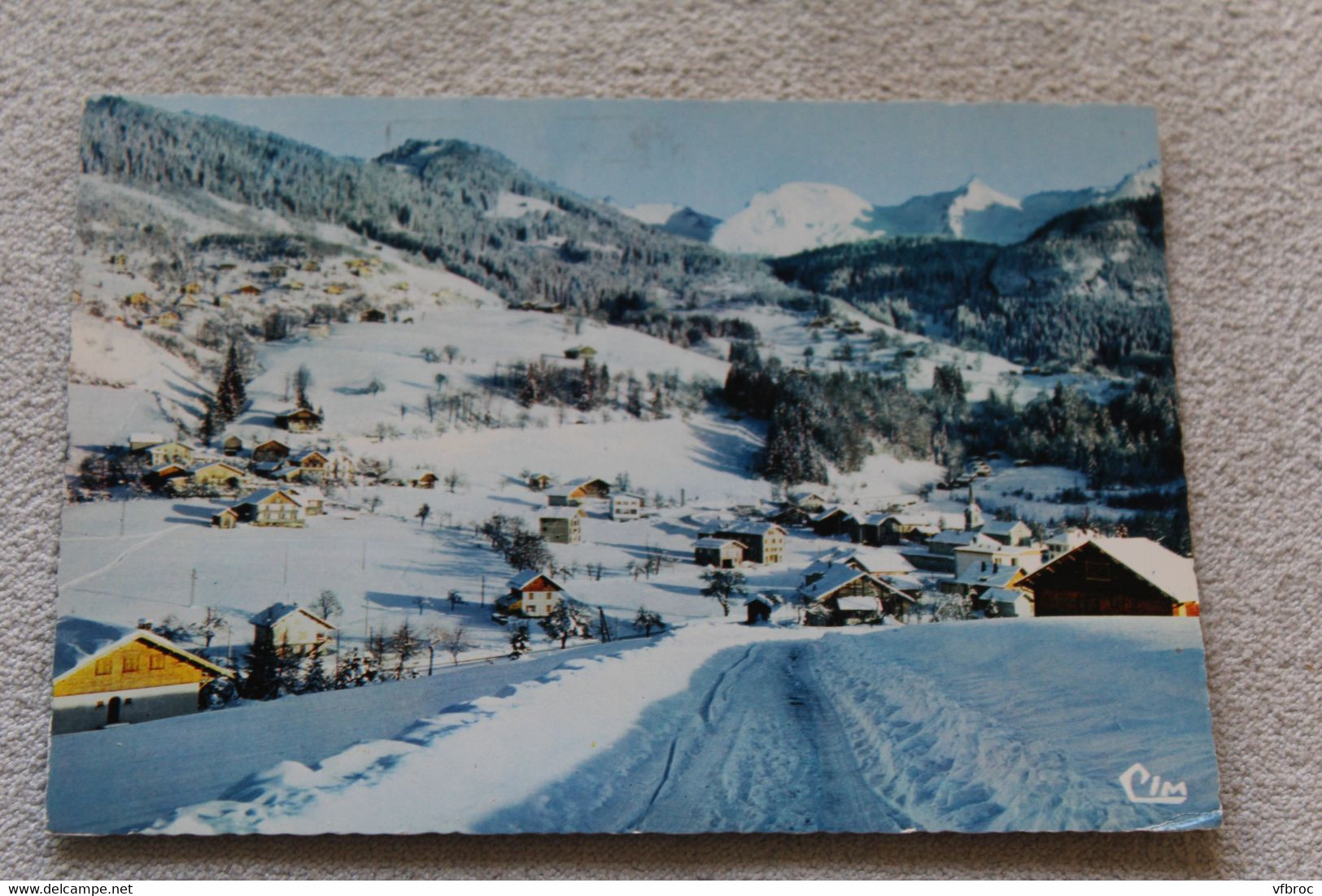 D649, Cpm 1980, Saint Jean de Sixt, vue générale, chaîne des Aravis, Haute Savoie 74