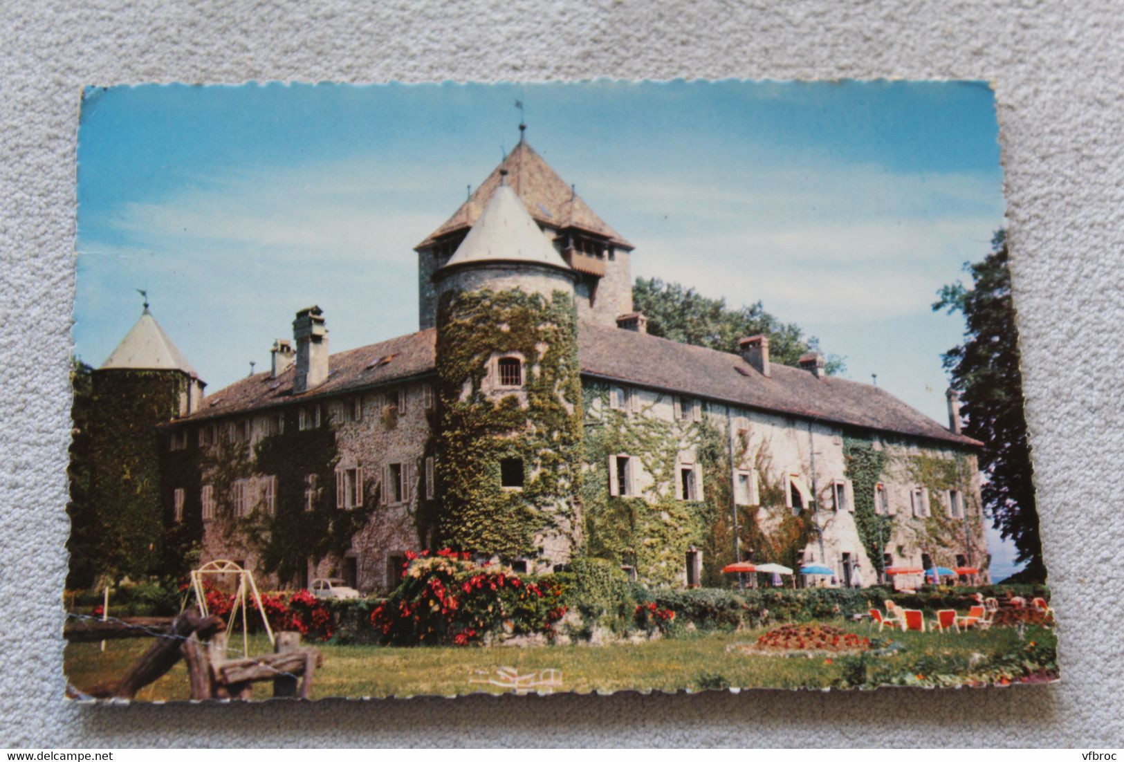 D651, Cpm 1966, Sciez, hotellerie du château de Coudrée, Haute Savoie 74