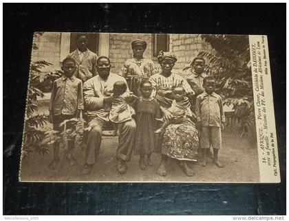 AFRIQUE - PIERRE CLAVER CATECHISTES DU DAHOMEY AVEC SA FAMILLE - DAHOMEY (R)