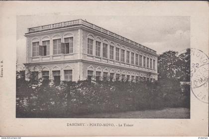 1919. DAHOMEY. Postcard (DAHOMEY - PORTO-NOVO Le Tresor) interesting card with building motive... (Michel 61) - JF437142