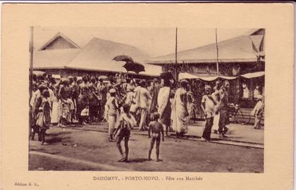 DAHOMEY  PORTO NOVO Fête aux marchés