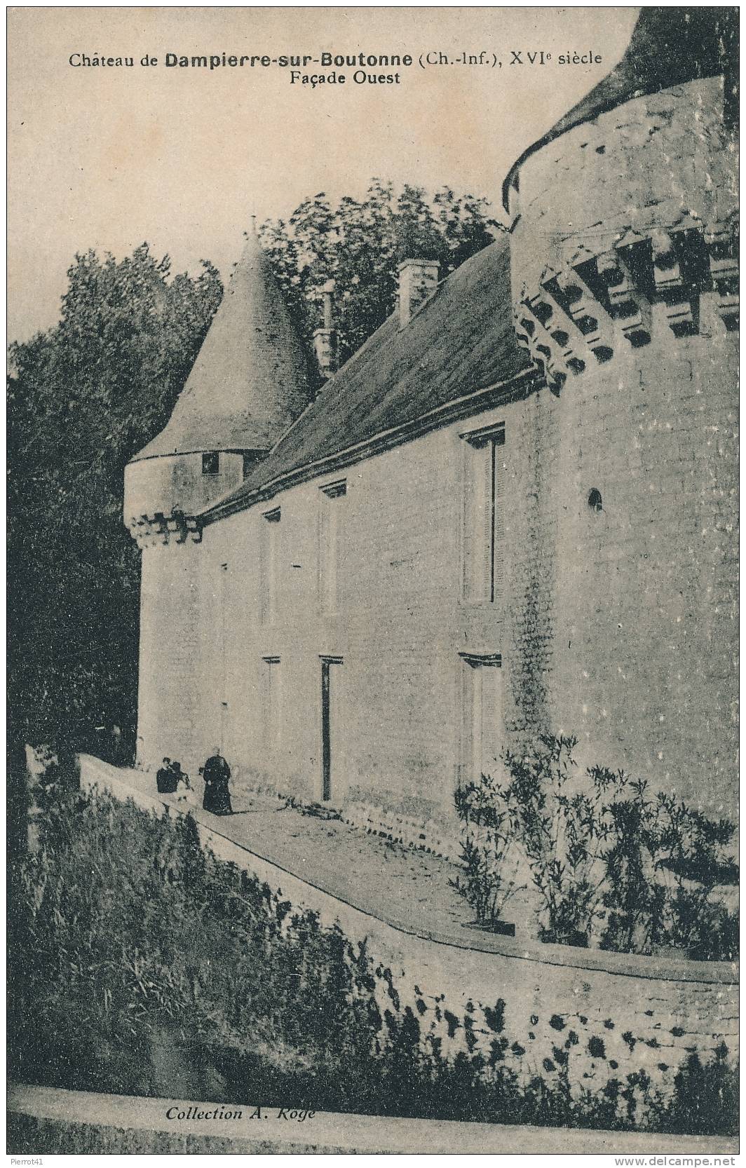 DAMPIERRE-SUR-BOUTONNE - Façade Ouest  du Château