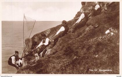 tórshavn ( éditeur ) , iles féroé , danmark * carte photo * bjargamenn * torshavn danemark