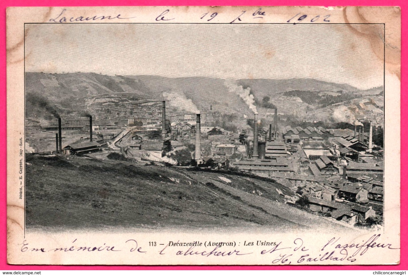 Decazeville - Les Usines - E. CARRERE - 1902