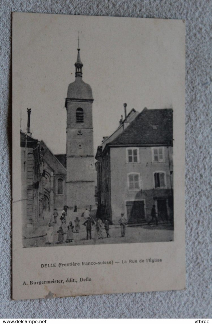 Delle, la rue de l'église, Territoire de Belfort 90