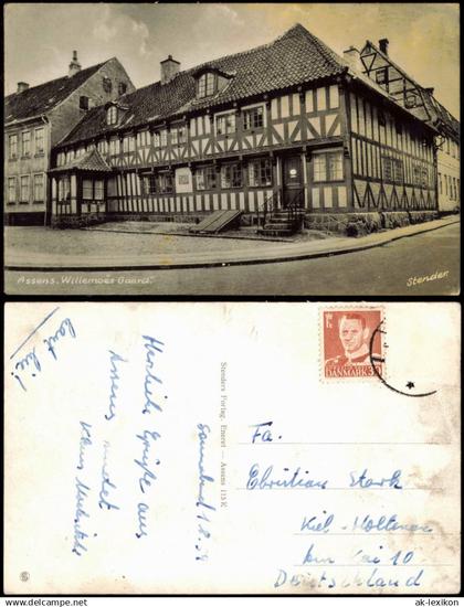 Postcard .Dänemark - Assens, Willemoes Gaard 1960