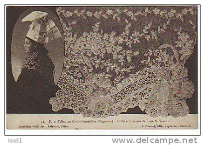 Dép 61 - Femmes - Femme - Dentelles - Dentellières - Argentan - Point d´Alençon - Ecole Dentellière d´argentan -bon état