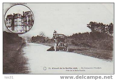 Dép 72 - Voitures - Automobile - Circuit de la Sarthe - De Connerré à Montfort le Gesnois , près de la Belle Inutile