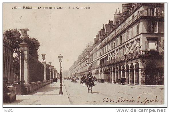 Dép 75 - K897 - Paris - Arrondissement: 01 ou 04 - La rue de Rivoli - état