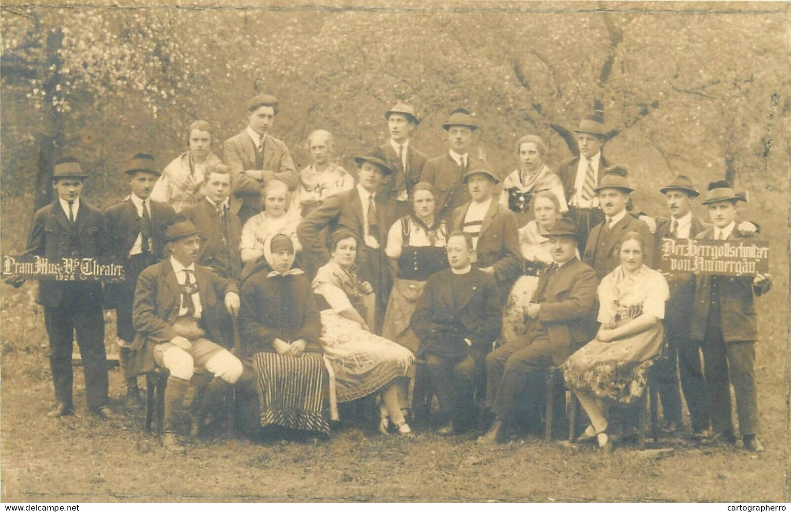 Der Bergolschnitzer von Ammergau Theater 1928 Foto-Kunst Atelier Else Benedikt, Ried im Innkreis