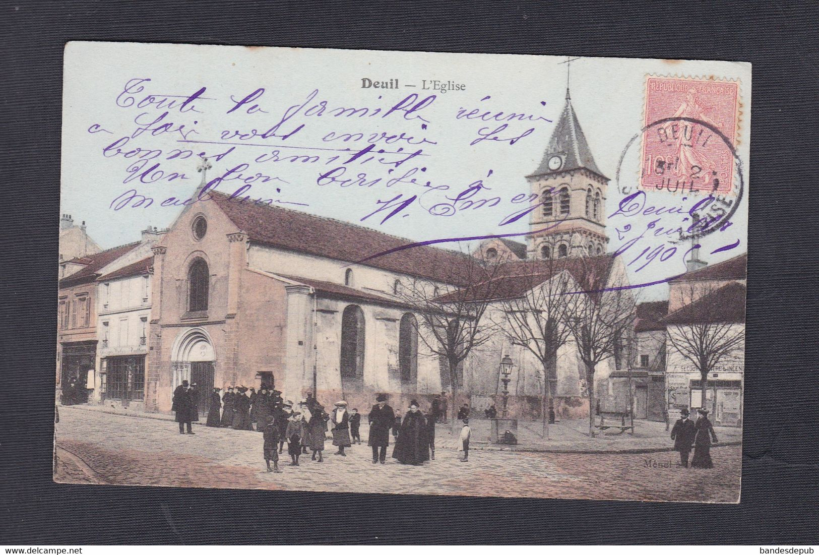 Deuil la Barre (95) Eglise ( animée colorisée  48269)