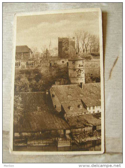 Deutschland -EGER -  Burgruine mit Mühlturm  D112975