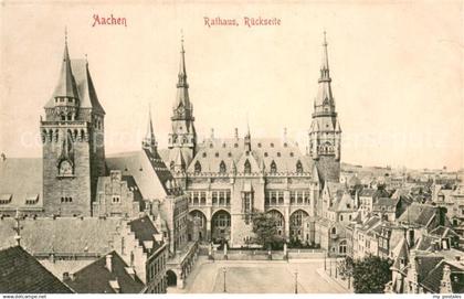 73693710 Aachen Rathaus Rueckseite Aachen